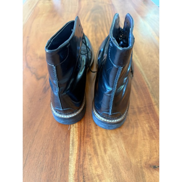 Zara Man Vero Cuoio Patent Leather Ankle Boots Size 41 8US main image 4